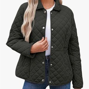 Women's Quilted Black Jacket